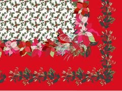 Kokina Desenli Masa Örtüsü Kumaşı