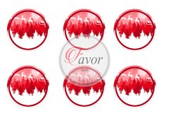 Yılbaşı Temalı Runner ve Supla Kumaşı 1 mt -6 adet supla