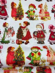 Sarah Kay Yılbaşı Desenli Kumaş