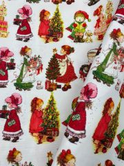 Sarah Kay Yılbaşı Desenli Kumaş