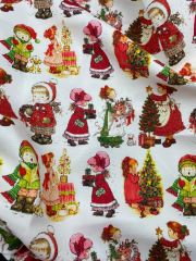 Sarah Kay Yılbaşı Desenli Kumaş