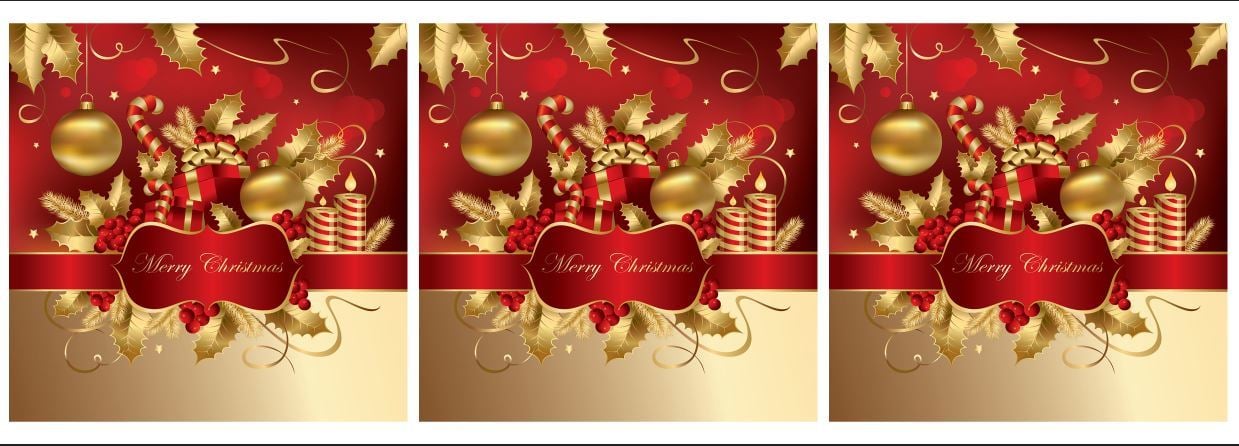 Merry Christmas Yazılı Kırlent Kumaşı