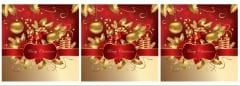 Merry Christmas Yazılı Kırlent Kumaşı