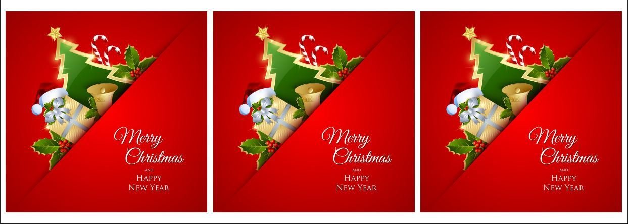 Merry Christmas Yazılı Kırlent Kumaşı 2