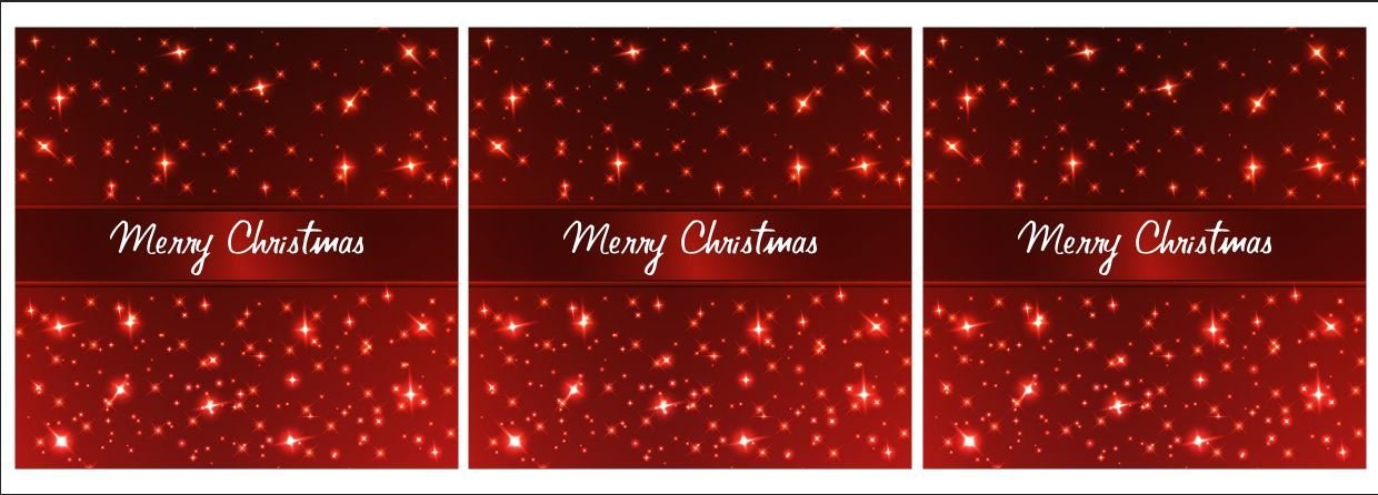 Merry Christmas Yazılı Kırlent Kumaşı 3