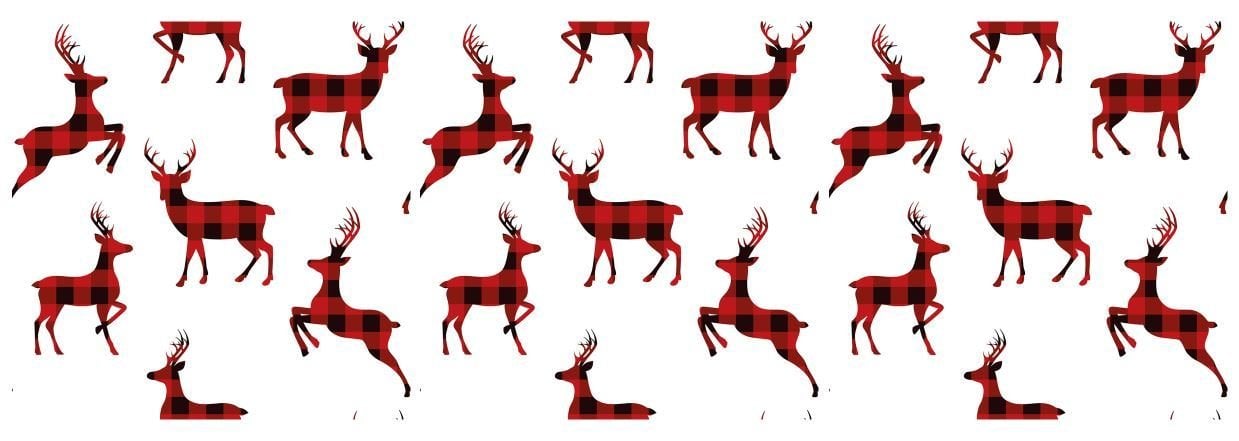 Geyik Desenli Kırlent Kumaşı 2