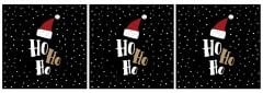 Ho Ho Ho Yazılı Kırlent Kumaşı