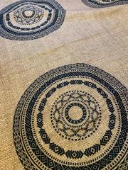 Keten Zemin Mandala Runner ve Supla Kumaşı