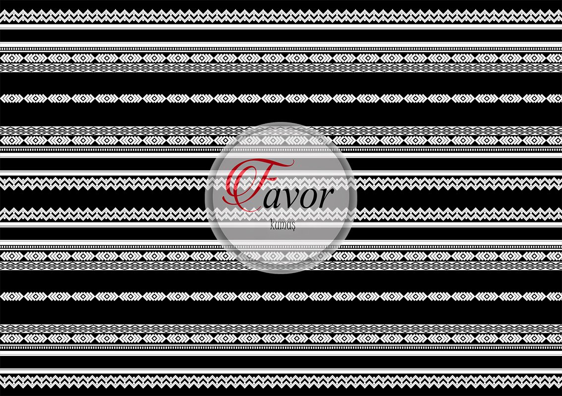 Keten Zemin Mandala Runner ve Supla Kumaşı 1 mt siyah runner