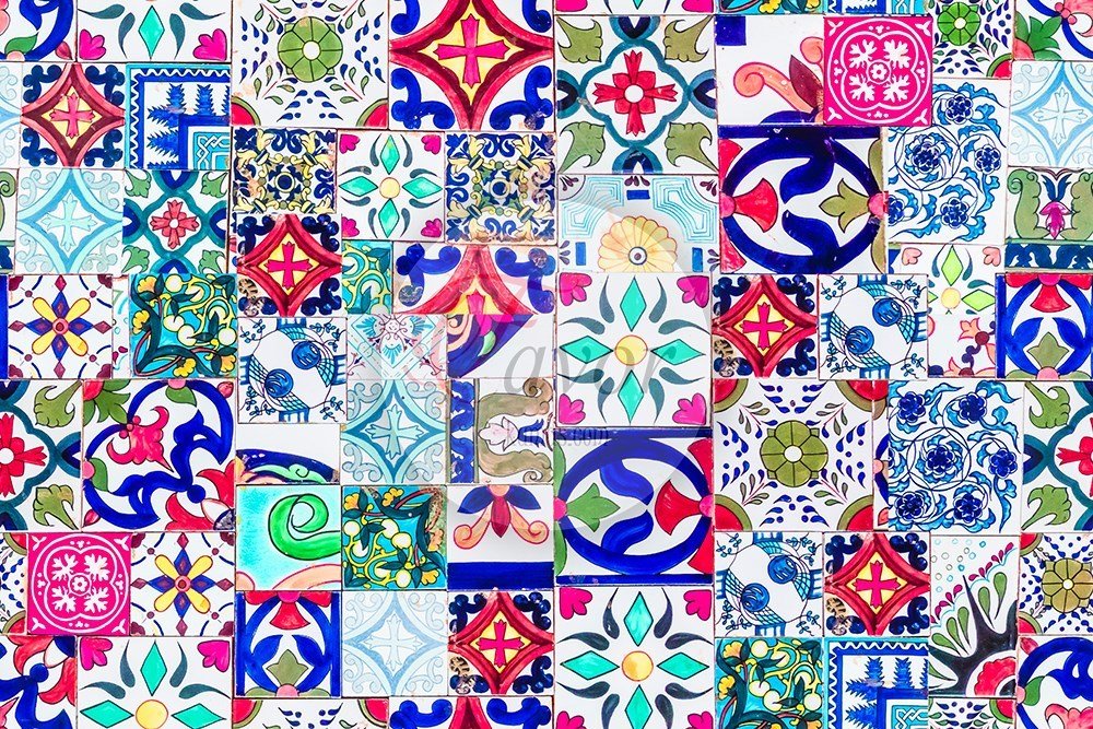 Parça Seramik Desenli Kumaş
