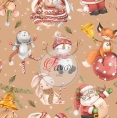 Yılbaşı Desenli Kumaş 2