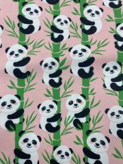 Panda Desenli Kumaş-2