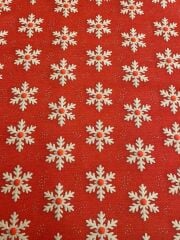Kar Taneleri Desenli Kumaş