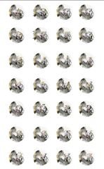 Harfli Kahve Supla Kumaşı 2,5 mt-tüm harfler