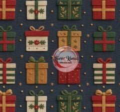 Yılbaşı Hediyeleri Desenli Kumaş