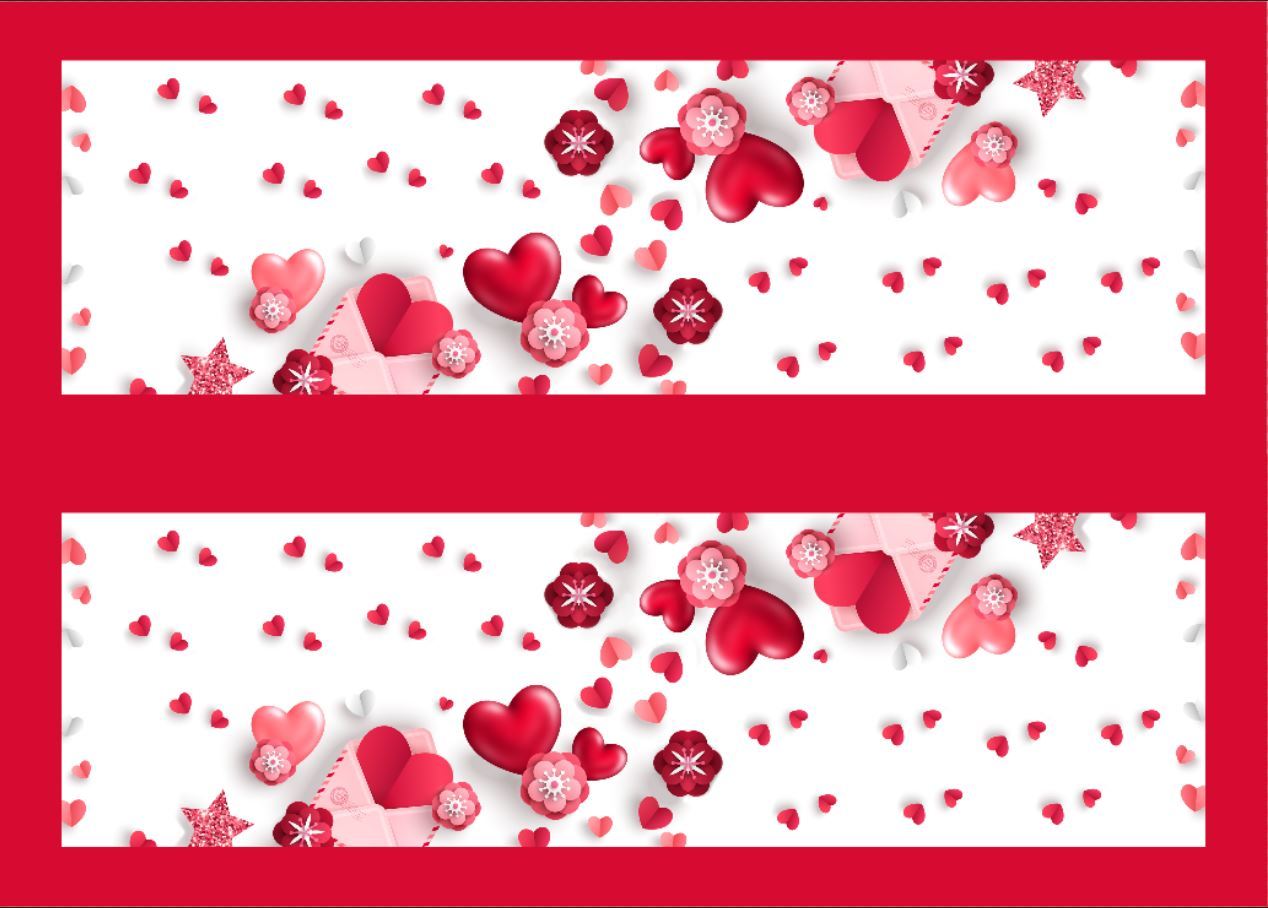 Aşk Temalı Pano Kumaş 1 mt runner