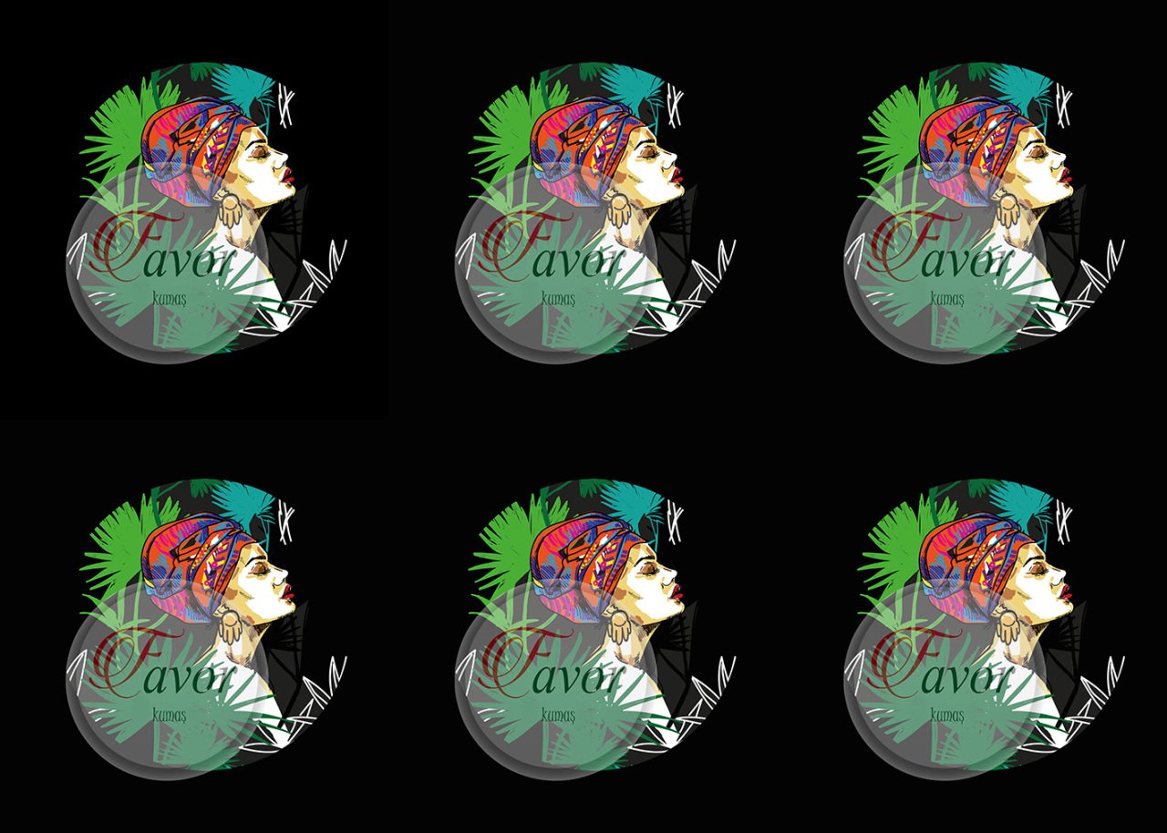 Afrikalı Kadın Runner ve Supla Kumaşı 1 mt kadın 6'lı supla