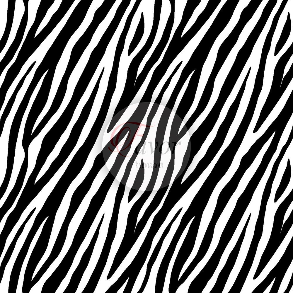 Siyah Beyaz Zebra Desenli Kumaş