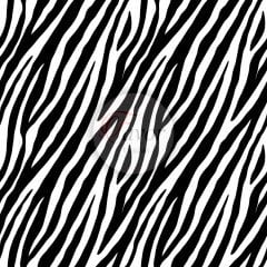 Siyah Beyaz Zebra Desenli Kumaş