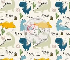 Roar Dinozor Deselinli Kumaş