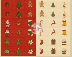 Yılbaşı Desenli Cüzdan Kumaşı 2