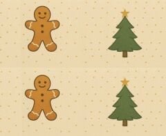 Yılbaşı Desenli Cüzdan Kumaşı 2