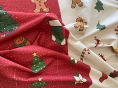 Yılbaşı Desenli Cüzdan Kumaşı 2