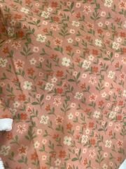 Romantik Retro Düş Çiçekleri Desenli Kumaş