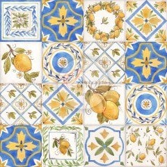 Limon Seramik Desenli Kumaş