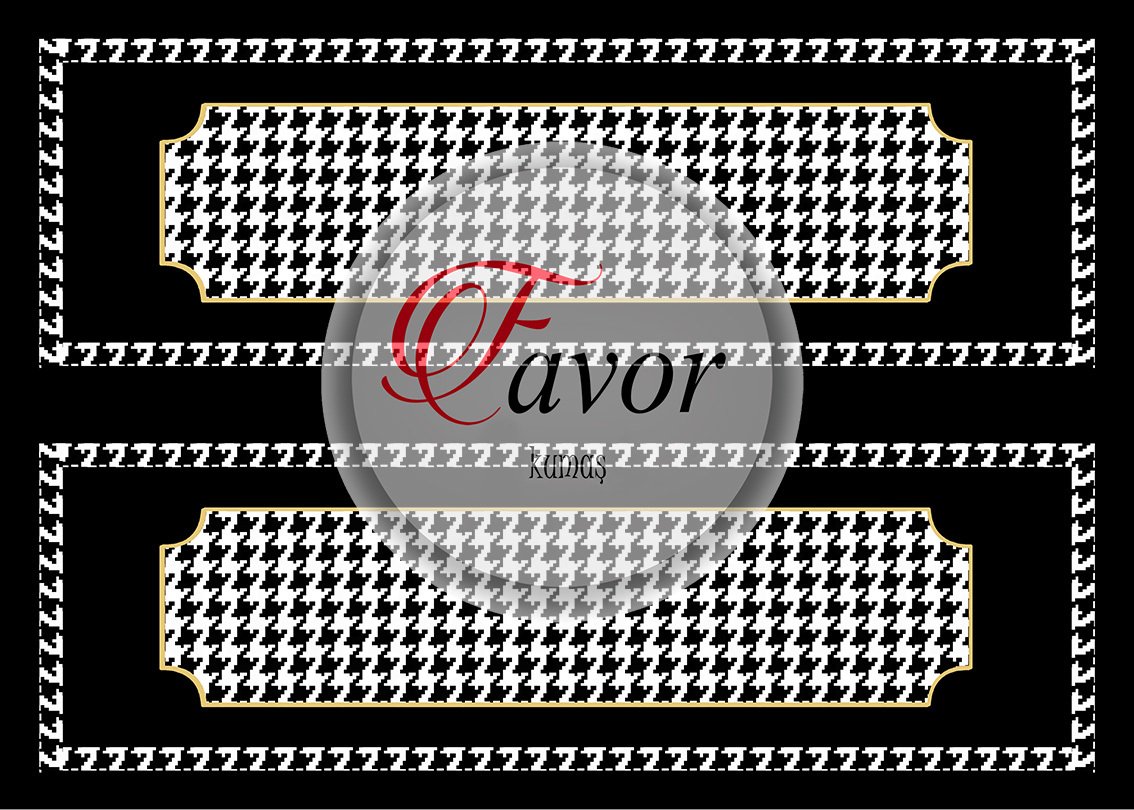 Dama Desenli Runner Kumaşı 1mt-kaz ayağı desenli runner