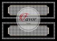 Dama Desenli Runner Kumaşı 1mt-kaz ayağı desenli runner