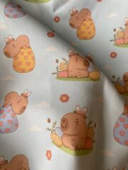 Capybara Desenli Kumaş