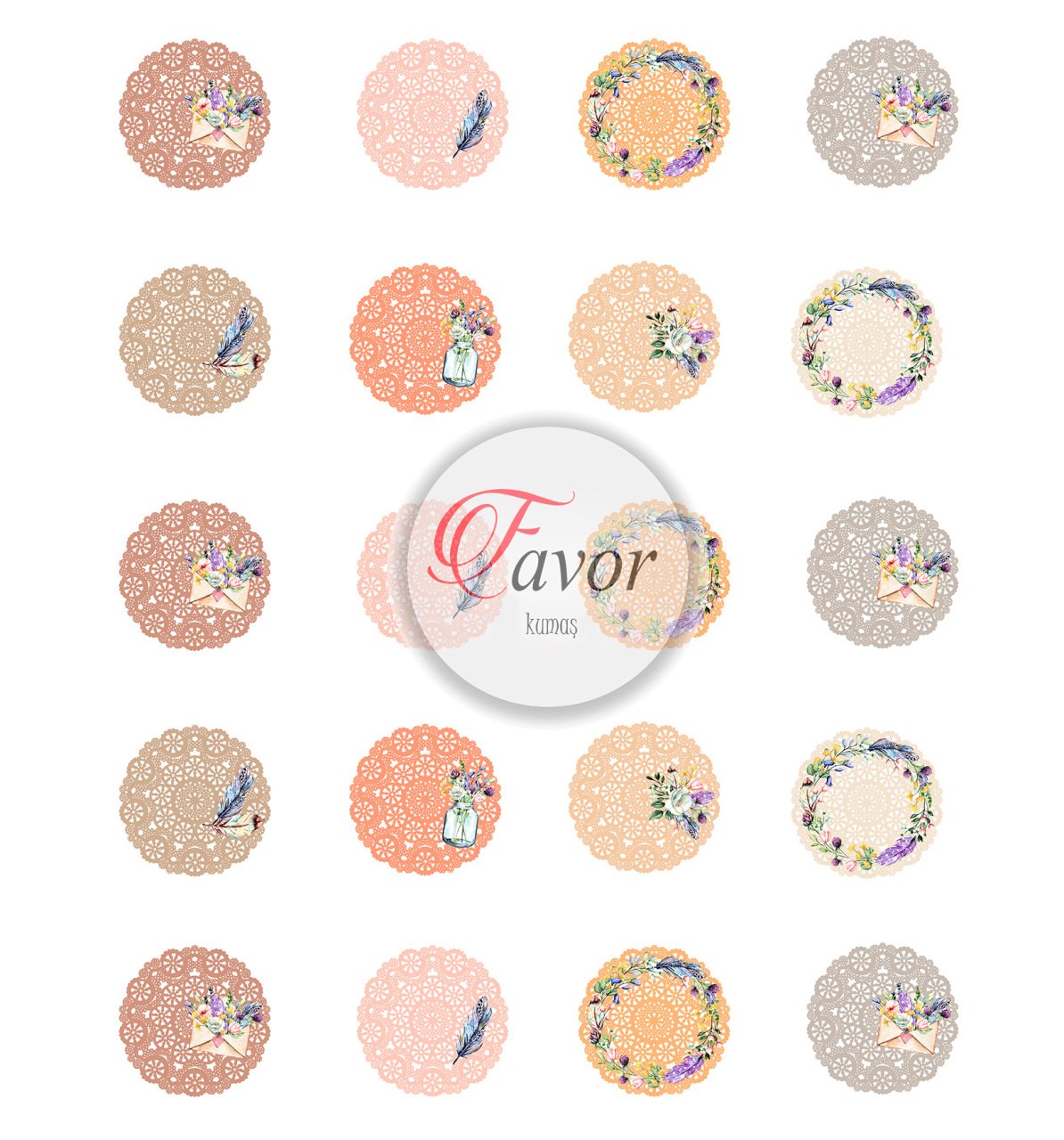 Soft Renkli Kahve Supla Kumaşı 20 tane kahve suplası-1,5 mt