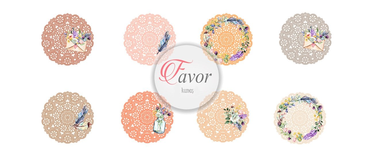 Soft Renkli Kahve Supla Kumaşı 8 tane kahve suplası-60 cm