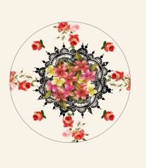 Çiçekli Runner Kumaşı 33'lük 6 adet supla-1 mt