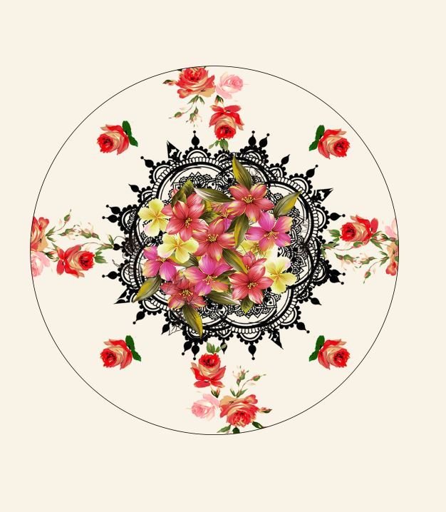 Çiçekli Runner Kumaşı 35'lik 6 adet supla -1 mt