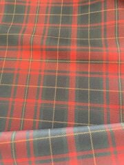 3D Yılbaşı Ekose Desenli Kumaş 3