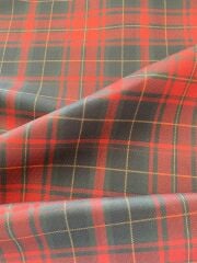 3D Yılbaşı Ekose Desenli Kumaş 3