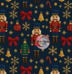 3D Fındıkkıran Askerleri  Desenli Kumaş 3