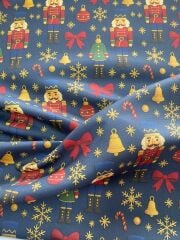 3D Fındıkkıran Askerleri  Desenli Kumaş 3