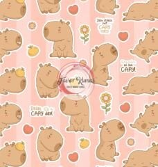 Capybara Desenli Kumaş 2