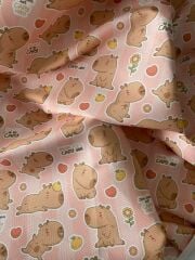 Capybara Desenli Kumaş 2