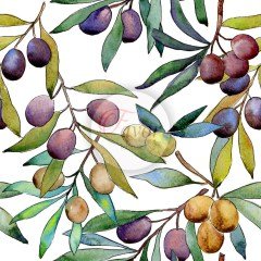 Zeytin Desenli Kumaş