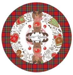 Yılbaşı ağaç altı örtüsü (140x150 cm ) Kumaş 2