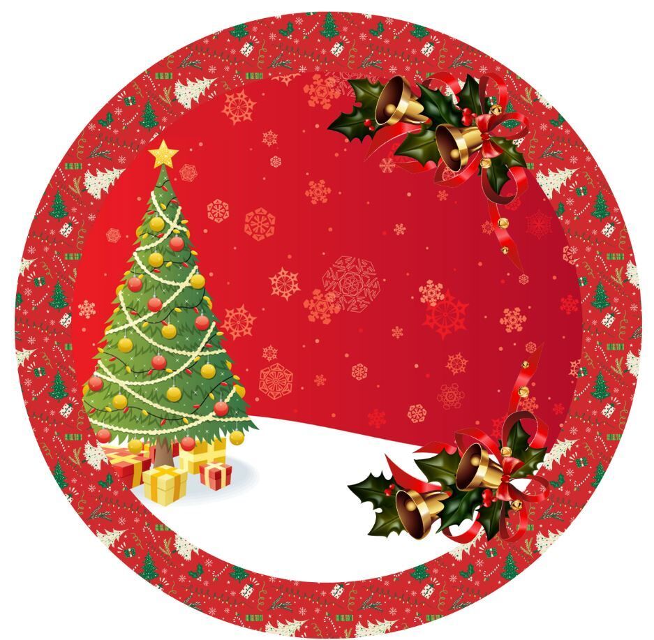 Yılbaşı ağaç altı örtüsü (140x150 cm ) Kumaş 3K