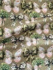 Şanslı Yonca Kurdele  Desenli Kumaş