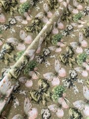 Şanslı Yonca Kurdele  Desenli Kumaş