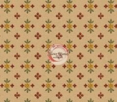 Retro Mini Nakış Desenli Kumaş