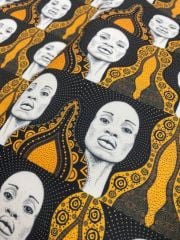 Afrikalı Kadın Desenli Kumaş 4