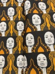 Afrikalı Kadın Desenli Kumaş 4